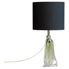 Green Glass Table Lamp