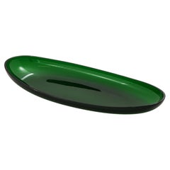 Green Glass Tray by Edward Hald, 1930s