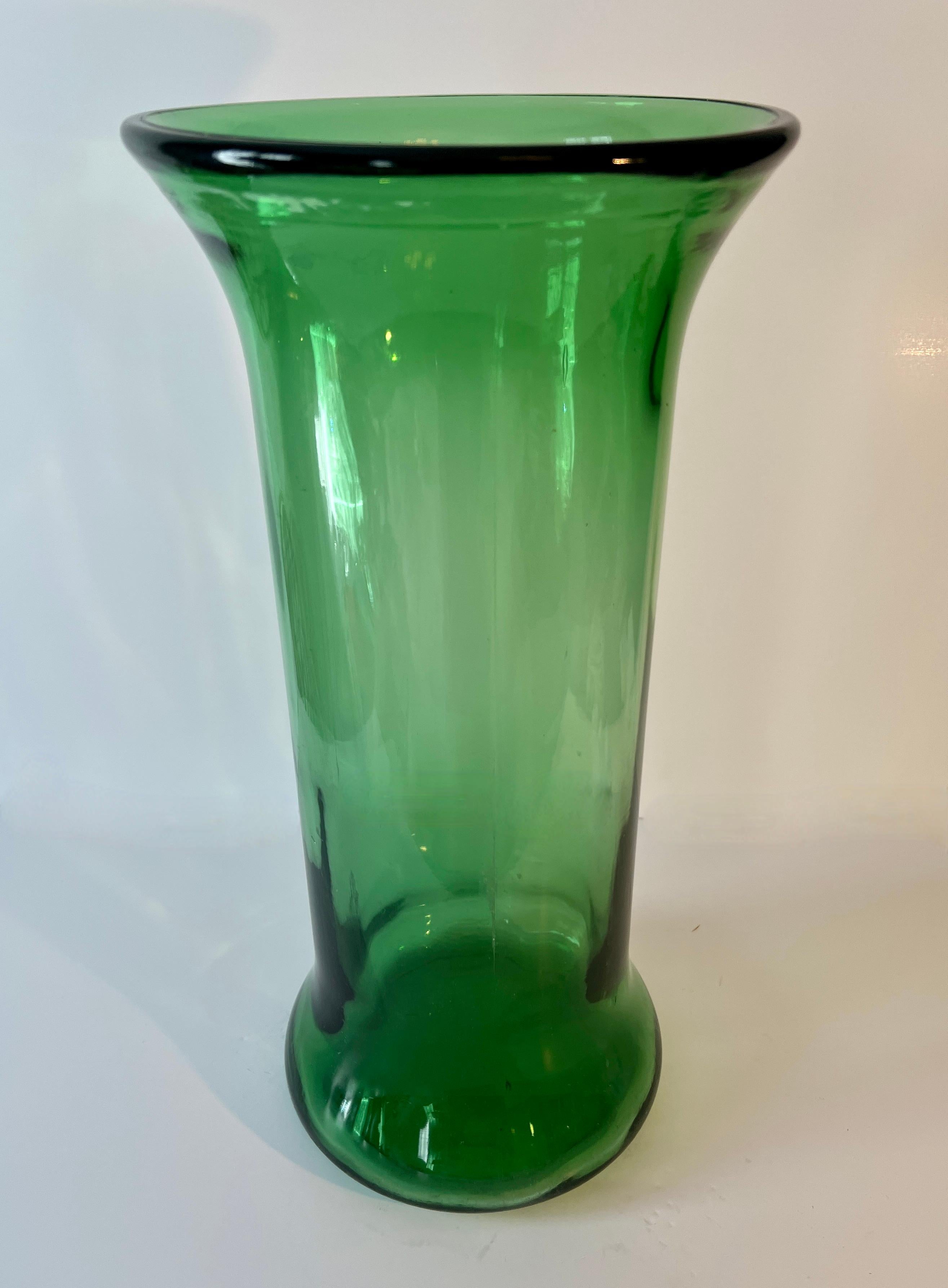 20ième siècle Stand ou vase à parapluie en verre Greene & Greene en vente