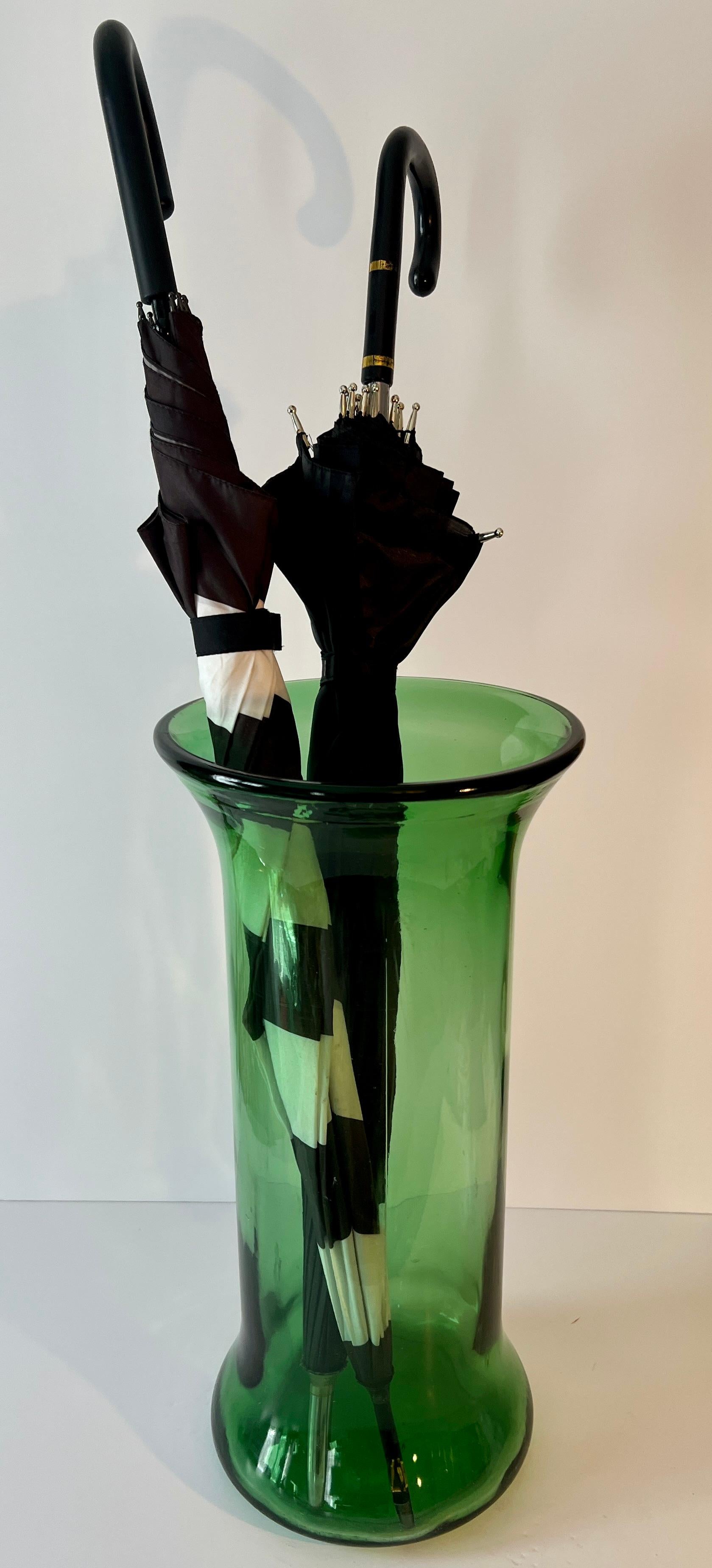 Verre d'art Stand ou vase à parapluie en verre Greene & Greene en vente