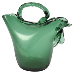 Vintage Green Glass Vase