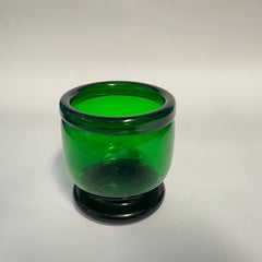 Green Glass Vase "Sargasso" by Kaj Franck - Nuutajärvi Notsjö Finland - 1960's
