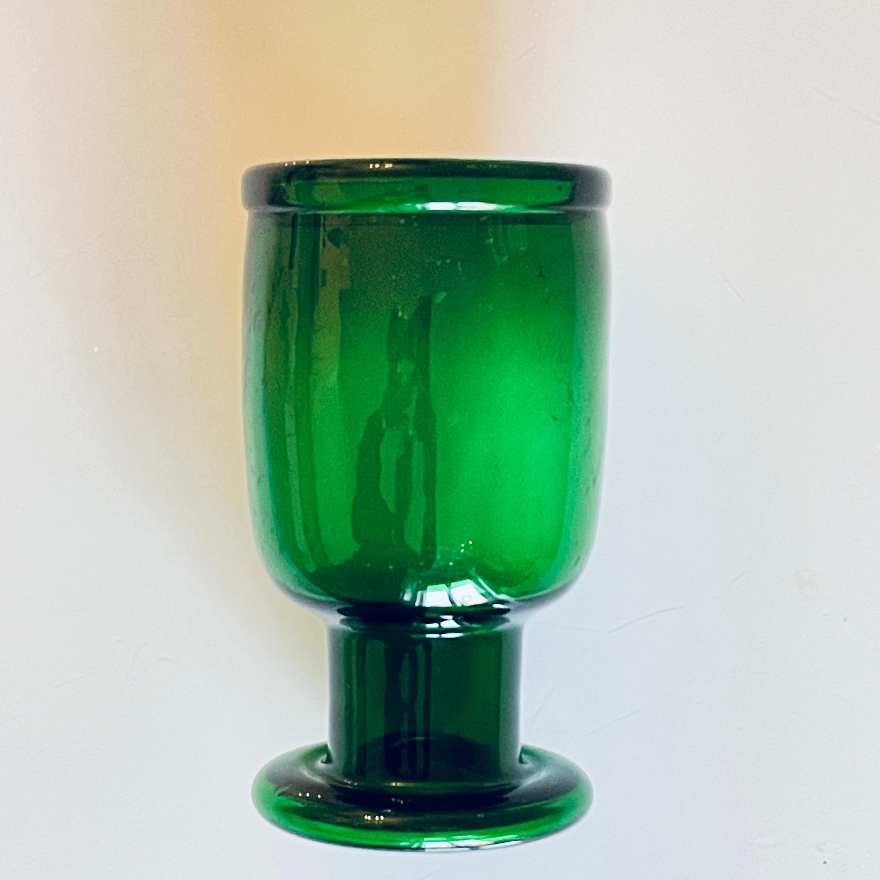 Mid-20th Century Green Glass Vase 