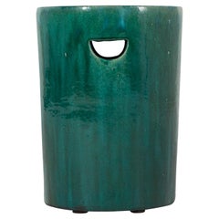 Green Glaze Garden Stool