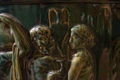 Green Glaze Majolica Vase