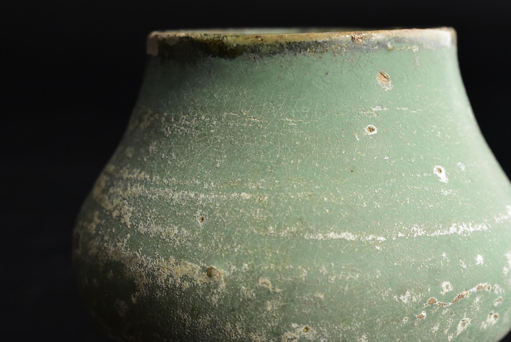 Green Glaze Pottery Made in the Tang Dynasty / Ancient Chinese Jar / Antique Jar 4