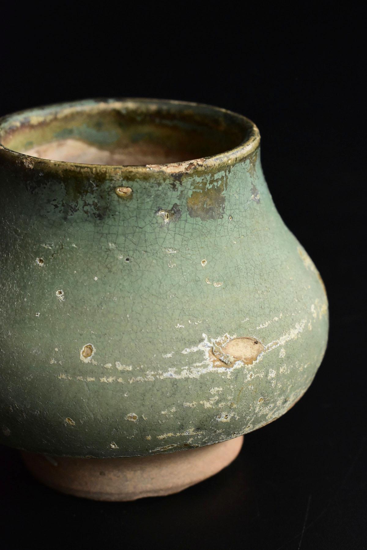 Green Glaze Pottery Made in the Tang Dynasty / Ancient Chinese Jar / Antique Jar 5