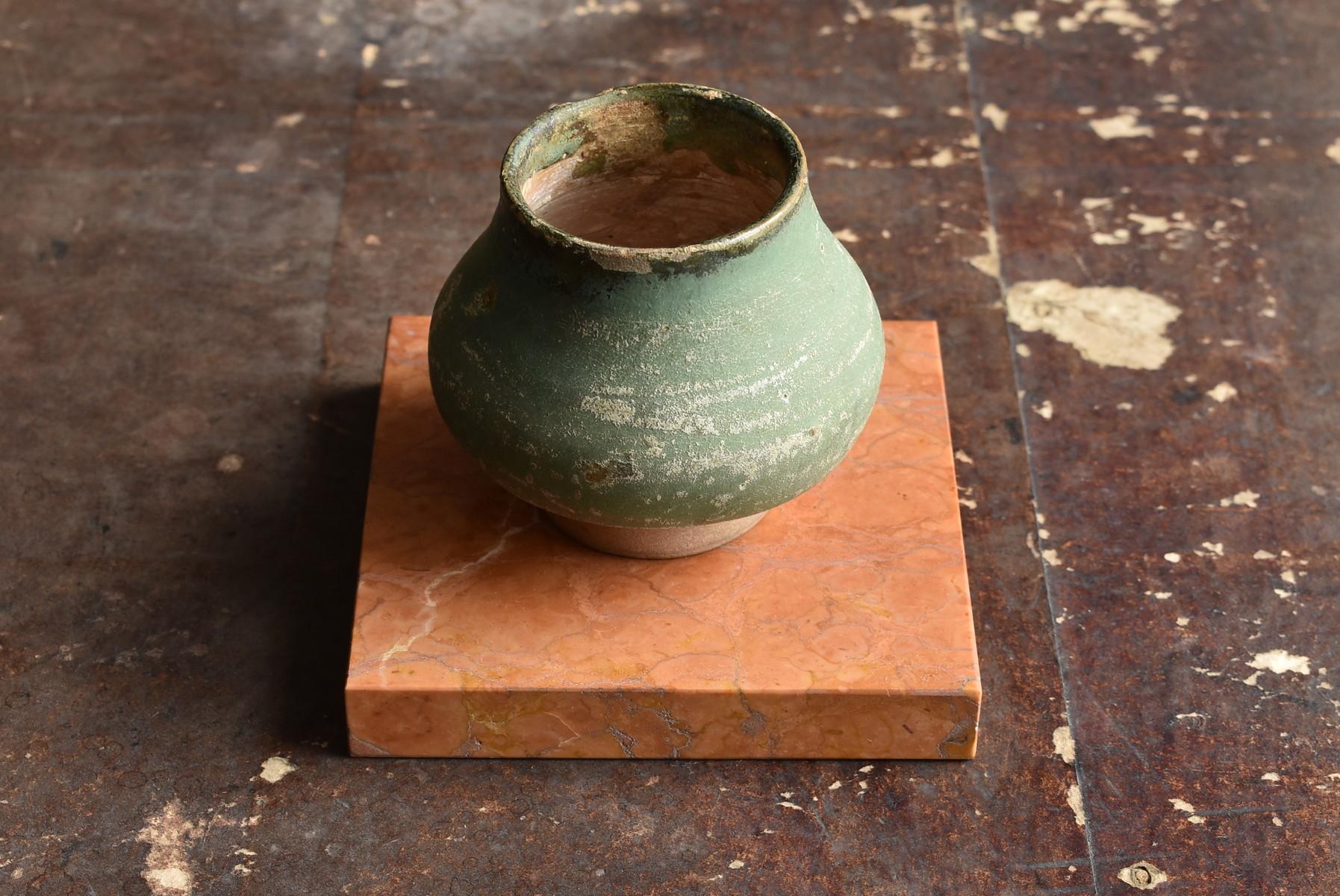 Green Glaze Pottery Made in the Tang Dynasty / Ancient Chinese Jar / Antique Jar 9
