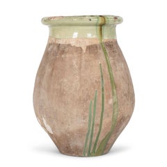Green Glazed Biot Jar