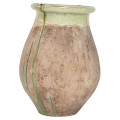 Antique Green Glazed Biot Jar