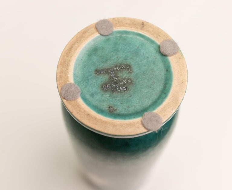 Vase Argenta par Wilhelm Kåge pour Gustavsberg, 1940s en vente sur