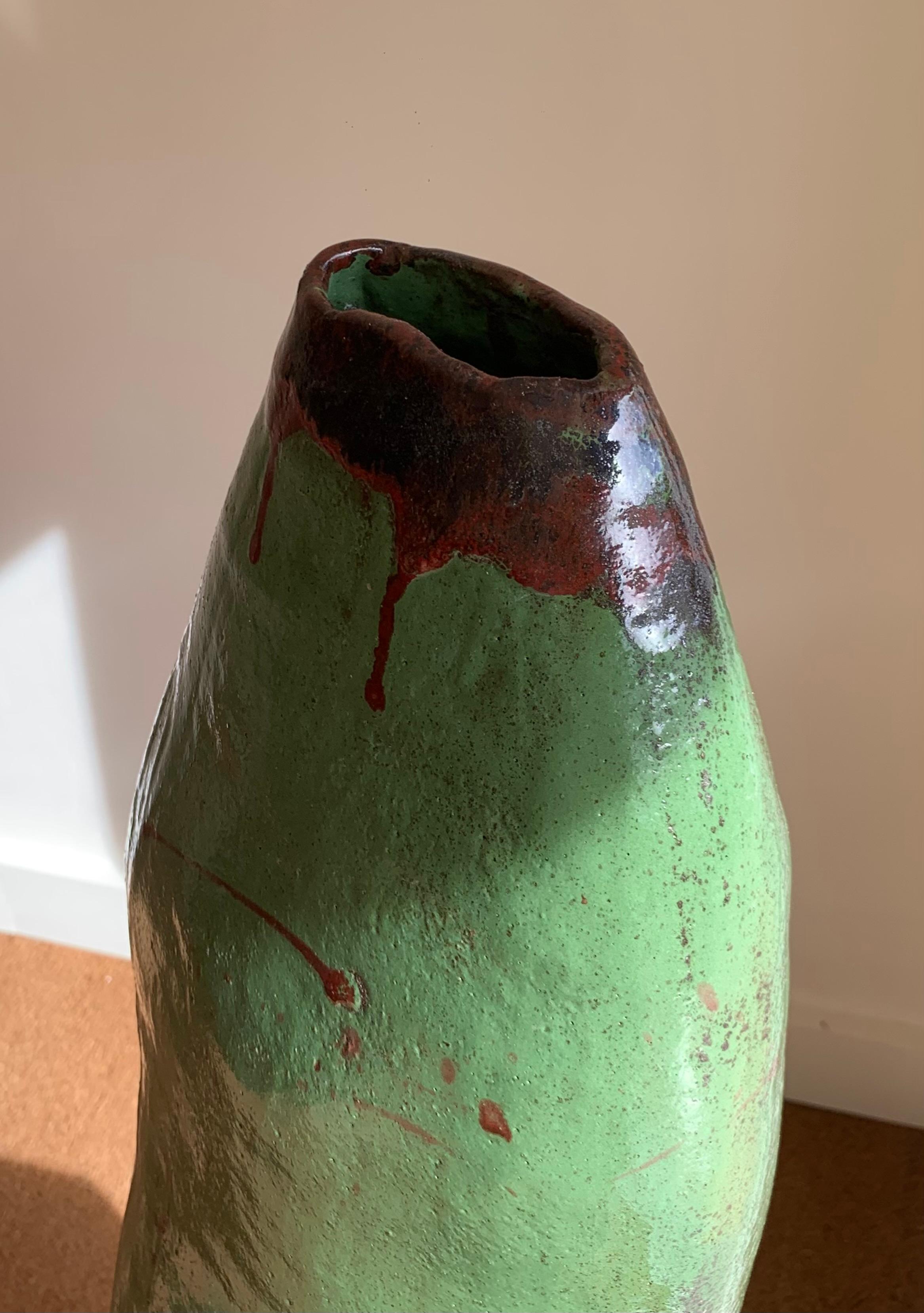 Spagnolo Ceramica smaltata verde di Moloquita Studio, Spagna, 2024 in vendita