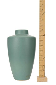 Green Glazed Ceramic Vase