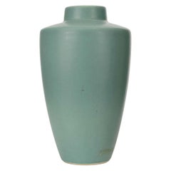 Green Glazed Ceramic Vase