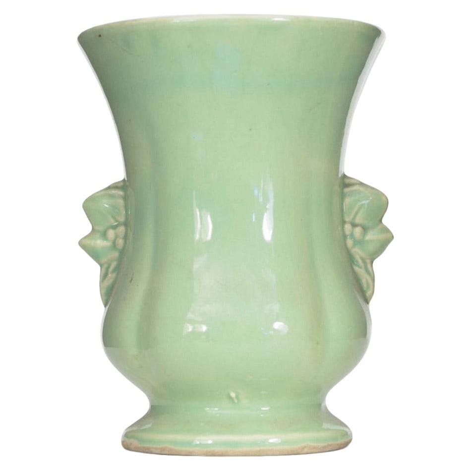 Green Glazed Ceramic Vase