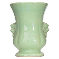 Green Glazed Ceramic Vase