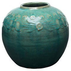 Green Glazed Chinese Salt Jar, c. 1900