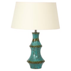 Green Glazed Graded Lamp, USA 1970's