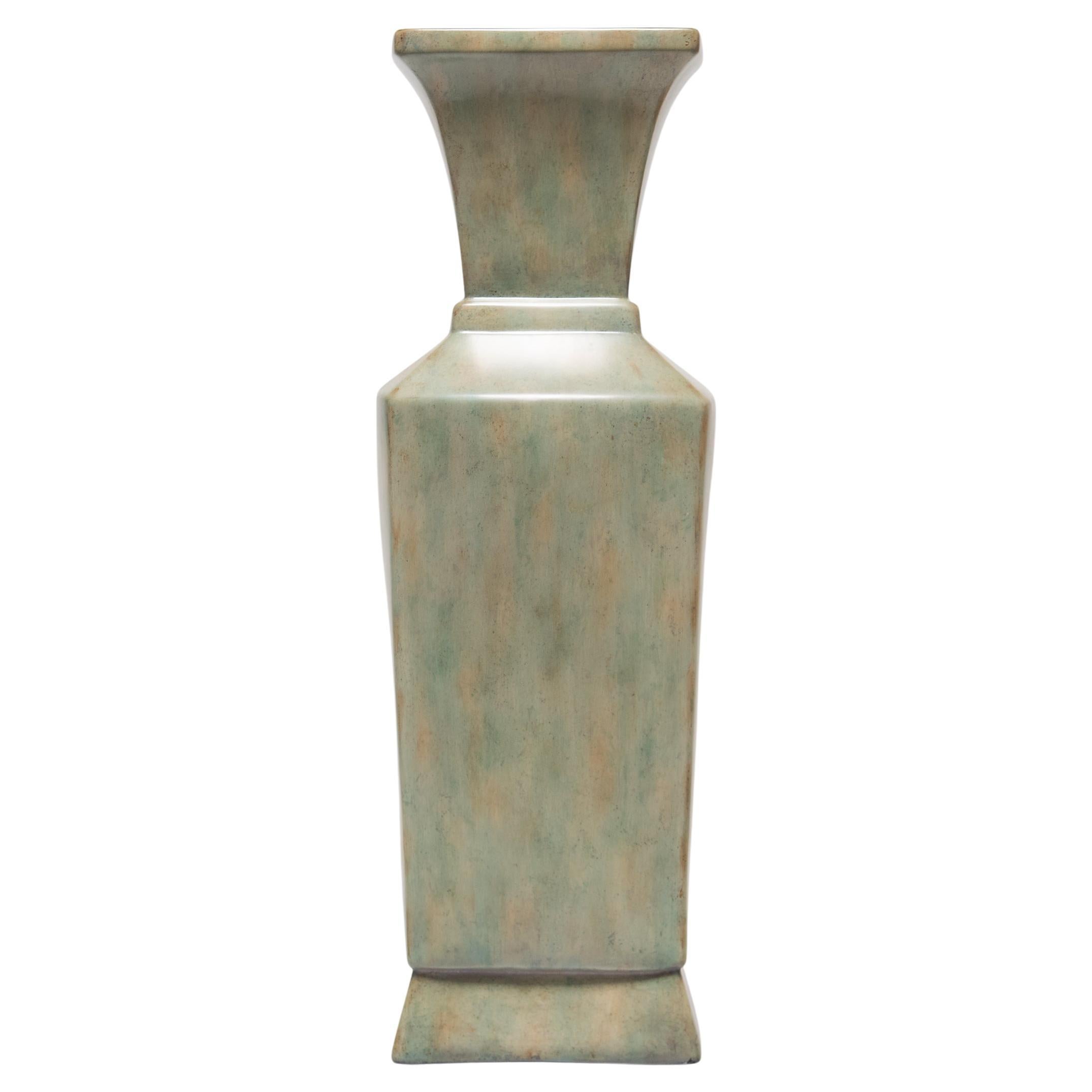 Green Glazed Maitland-Smith Fantail Vase