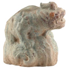 Modello smaltato in verde di un Haitai, dinastia Han