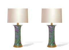 Green Glazed Porcelain Lamps