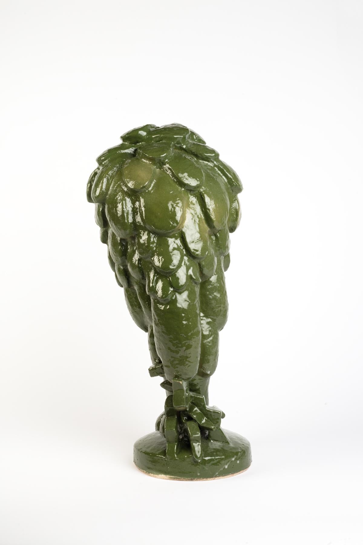 Sculpture en grès émaillé vert de Laurent Dufour, 2023 Neuf - En vente à Saint-Ouen, FR