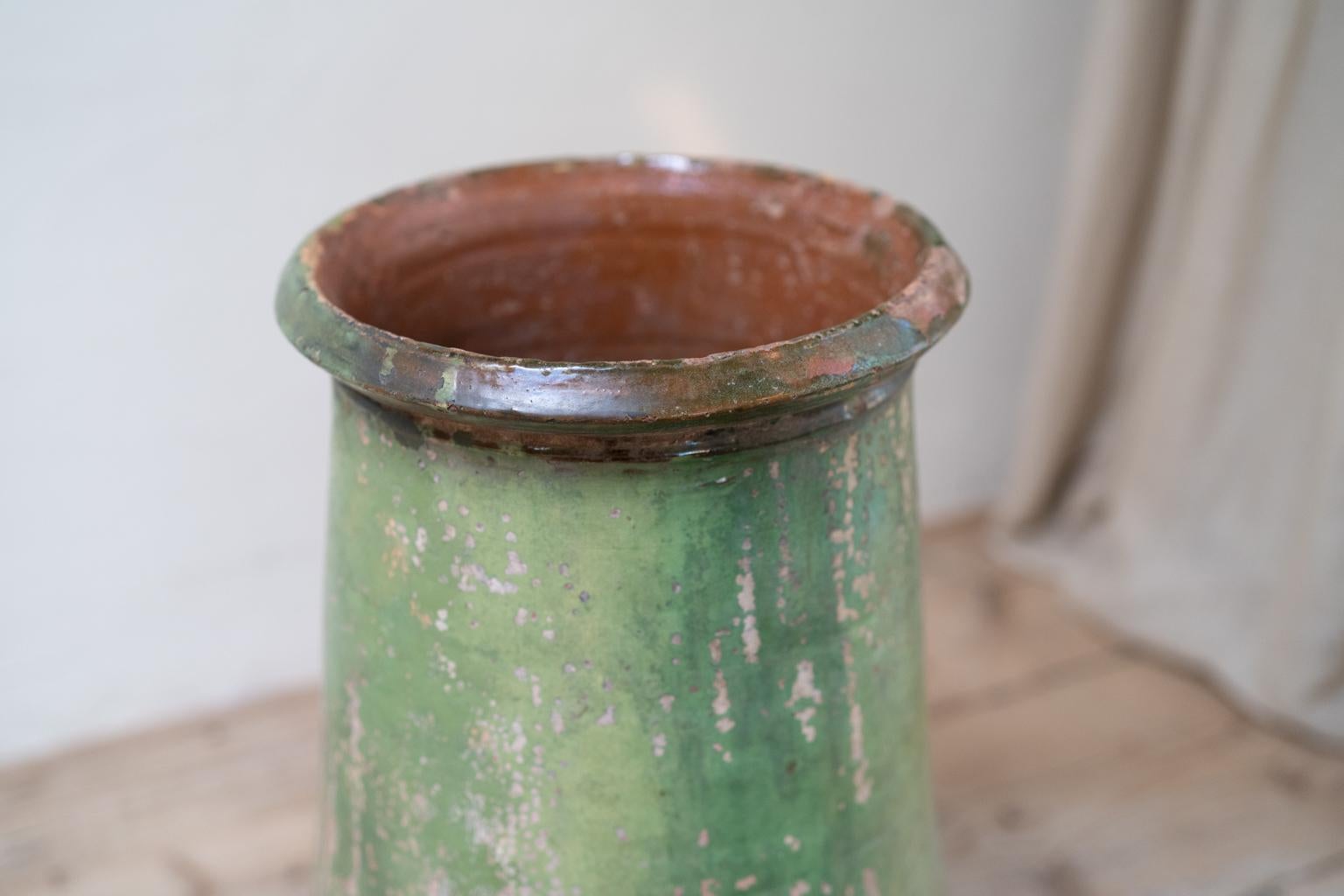 Green Glazed Terracotta Vase/Jardinière/Planter 2