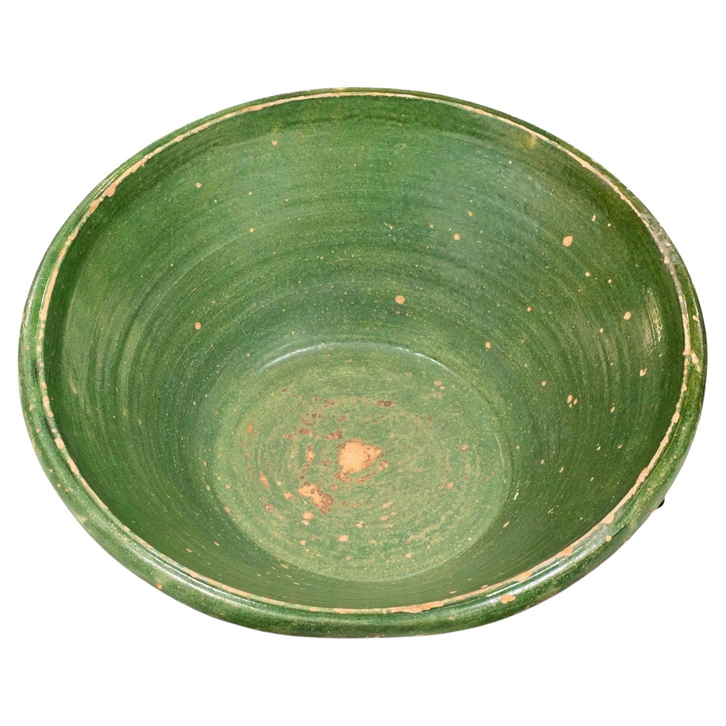 Green Glazed Terracotta Bowl