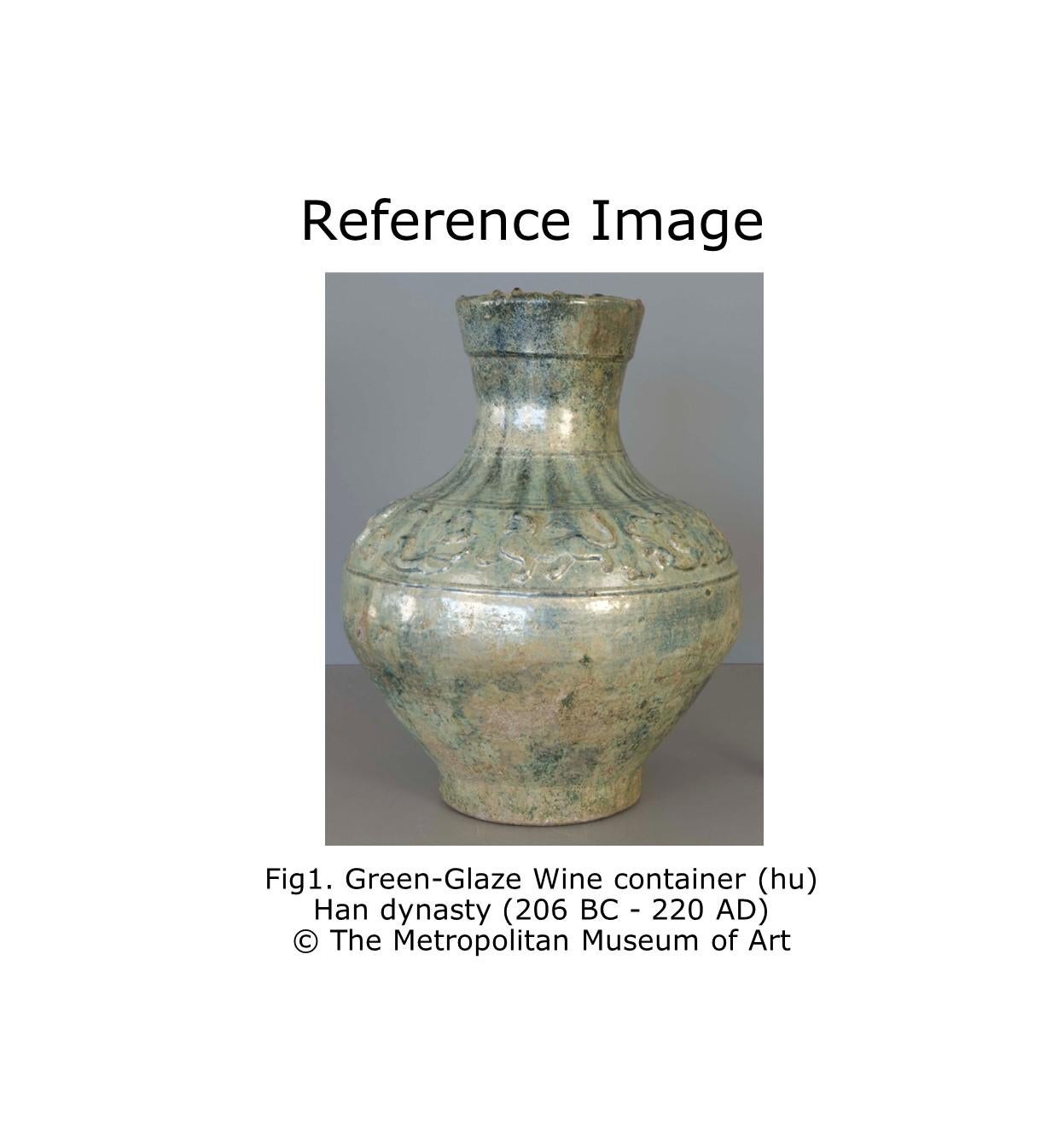 Green-Glazed Tripod Vessel, Han Dynasty For Sale 1