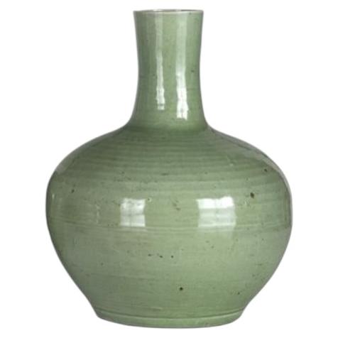Vaso smaltato verde in vendita