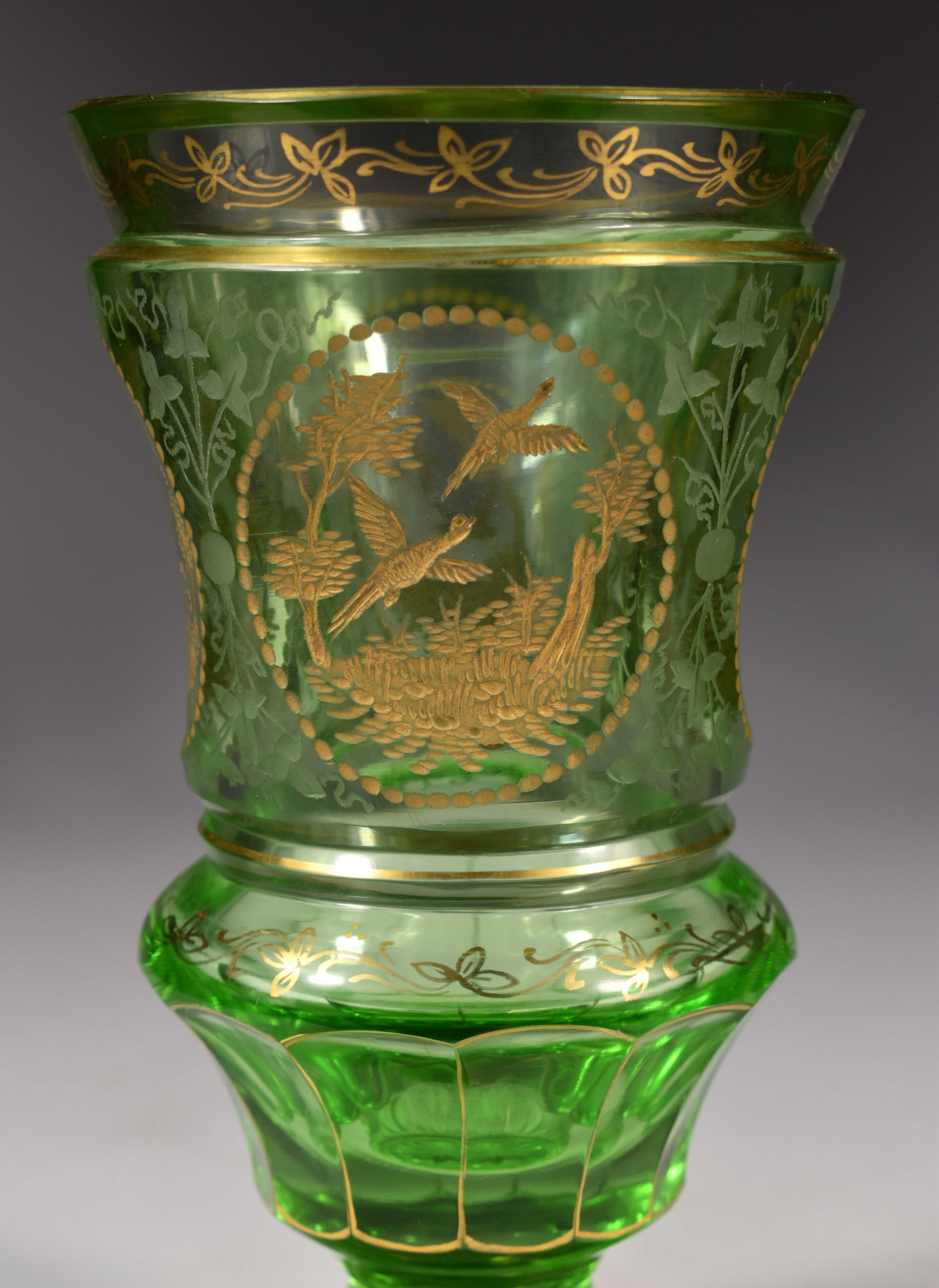 bohemian glass goblets