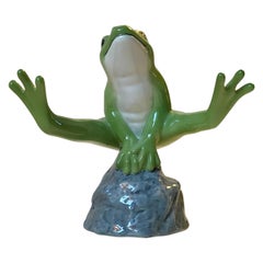 Green Good Luck Frog by Allan Therkelsen for Royal Copenhagen