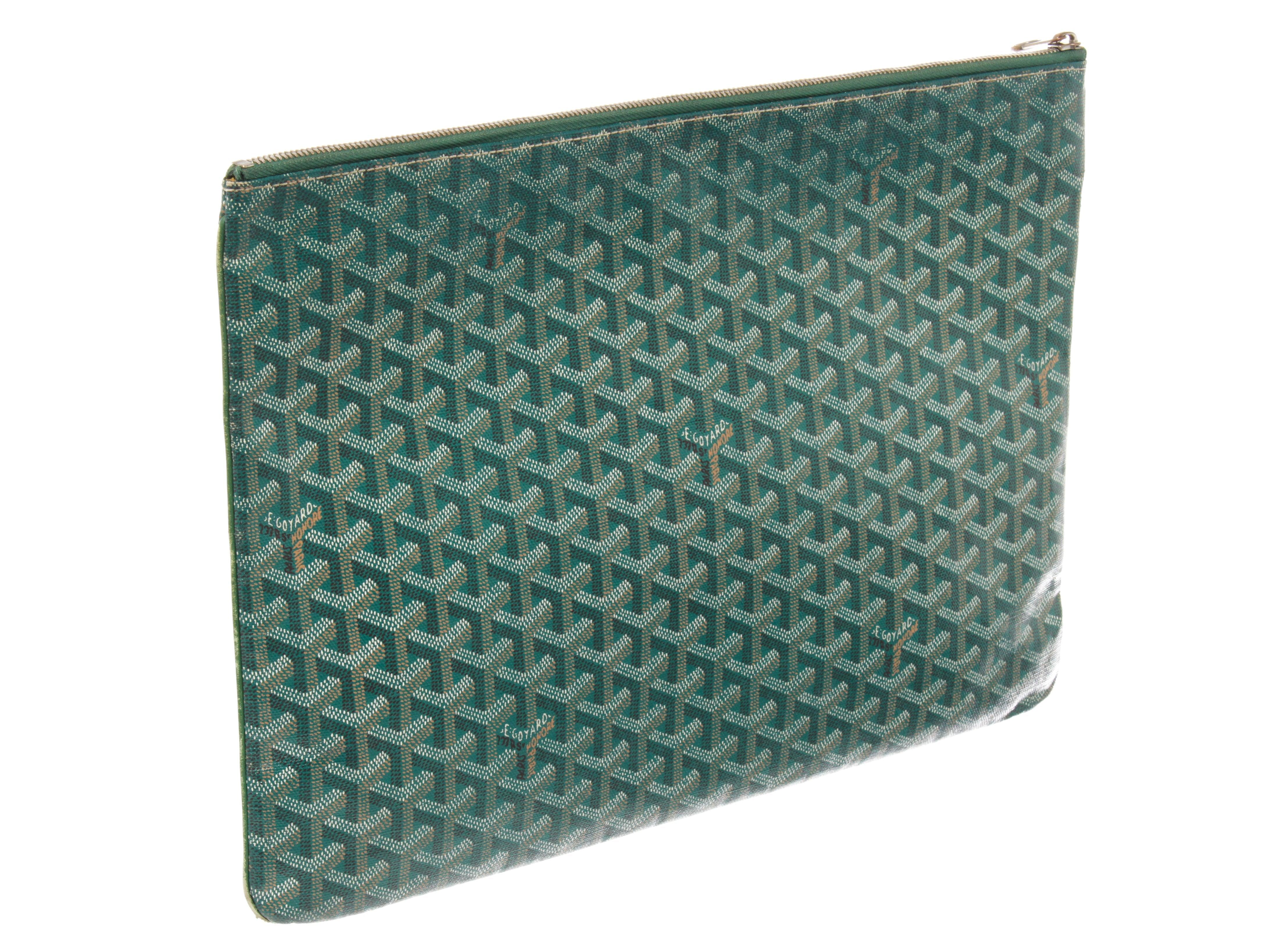 porte monnaie goyard vert