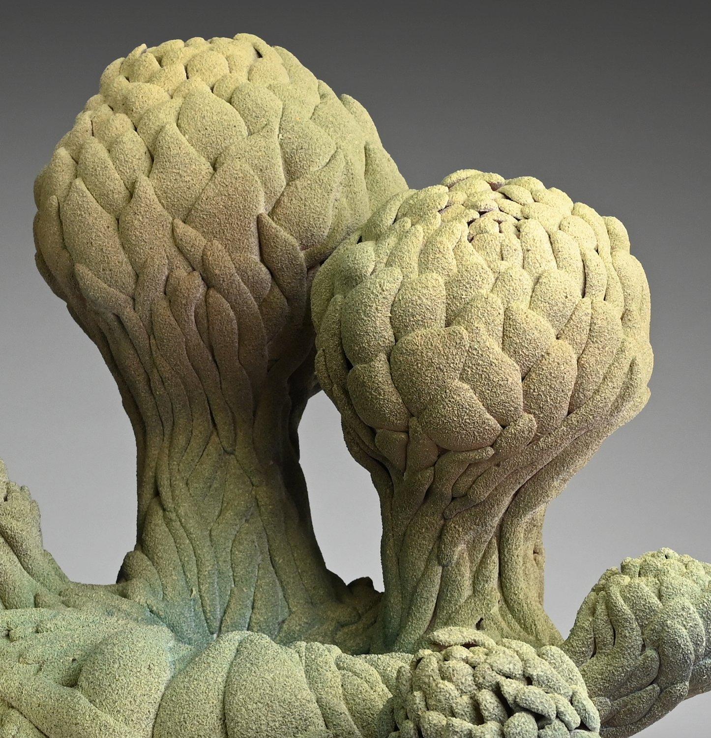Escultura orgánica abstracta en degradado verde, Toni Losey en Nuevo estado para la venta en New York, NY