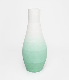 Green Gradient 3D Printed Vase by Philipp Aduatz