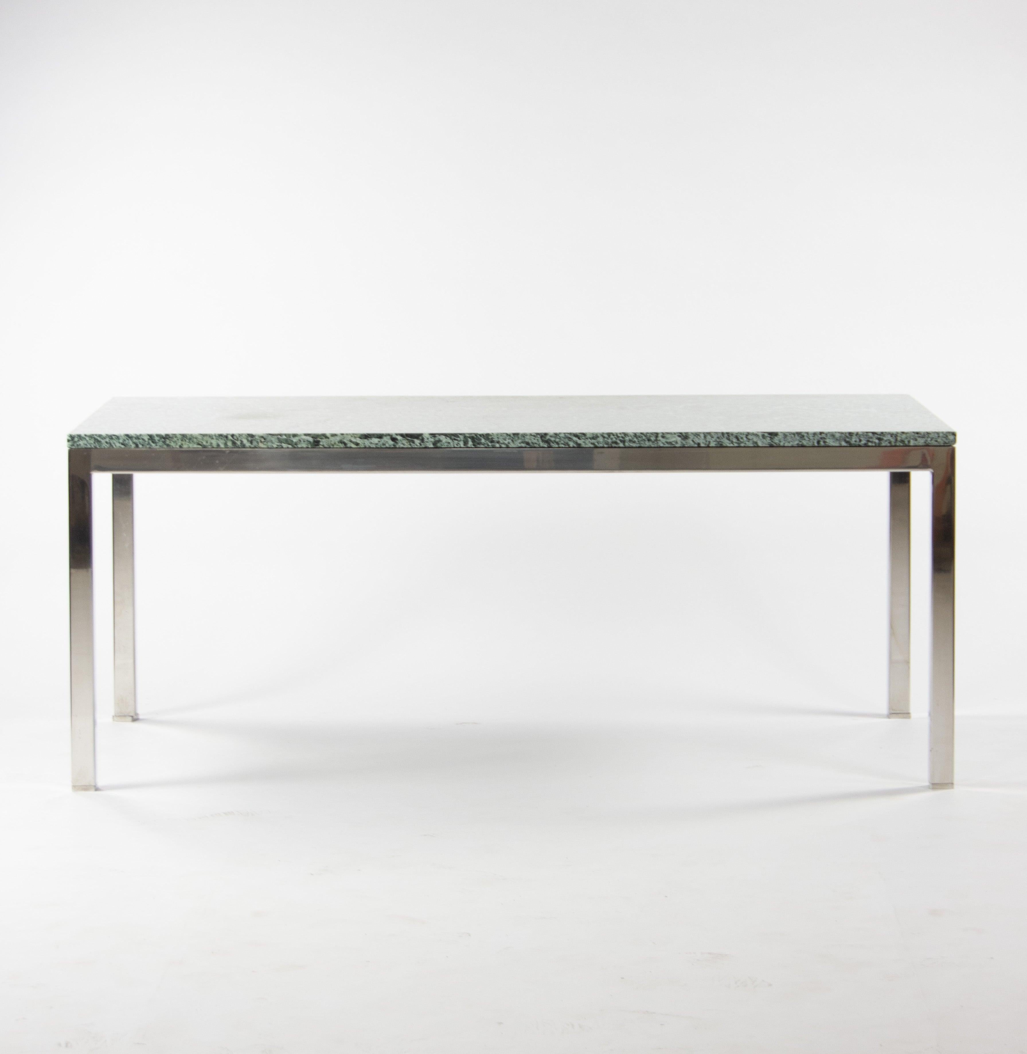 Green Granite Cumberland Meeting Dining Conference Tables Steel Base For Sale 1