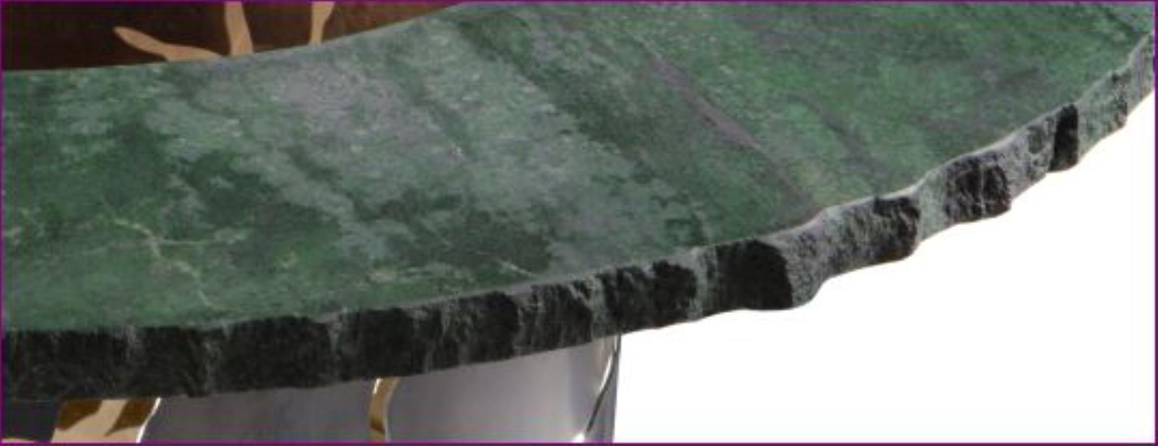 Green Granite Wishing Well Cocktail Table In New Condition For Sale In Wilton, CT