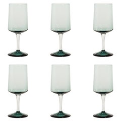 Green/Gray Wine Glasses Set of Two