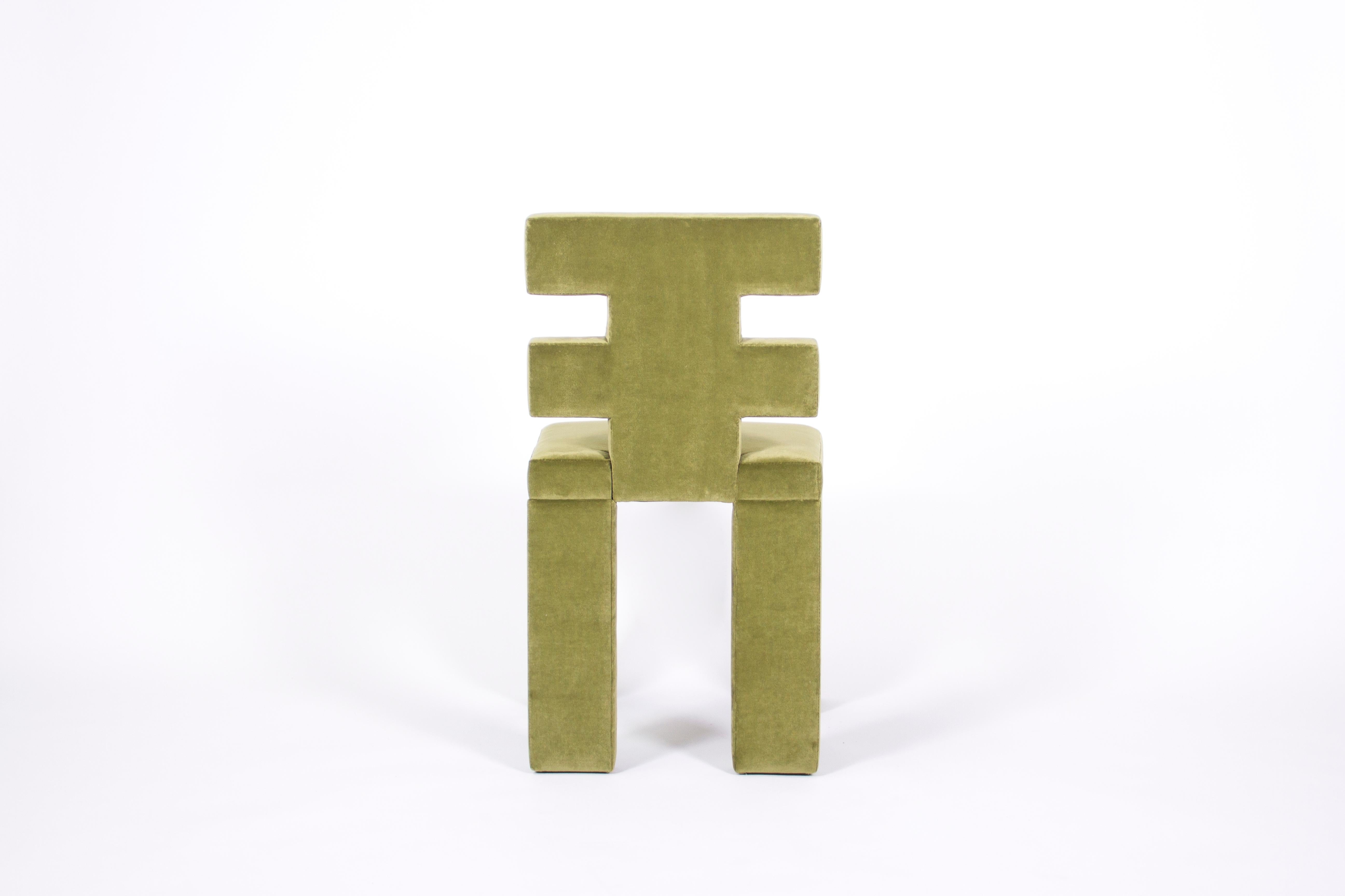 Green H-Chair by Estudio Persona In New Condition For Sale In Geneve, CH