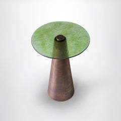 Green Hand Blown Glass