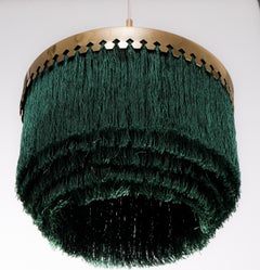 Green Hans-Agne Jakobsson Ceiling Lamp Model T601, 1960s