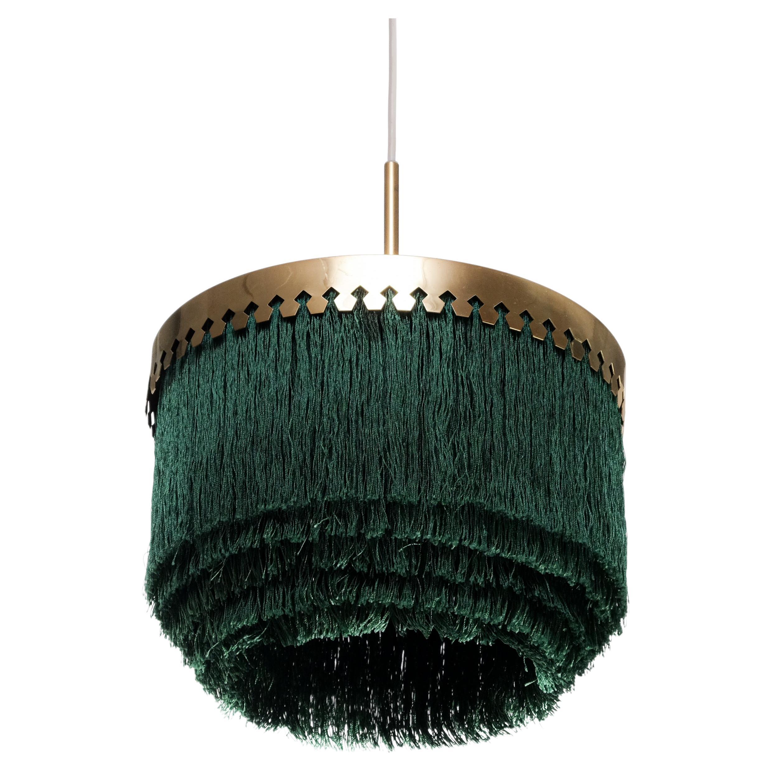 Green Hans-Agne Jakobsson Ceiling Lamp Model T601, 1960s