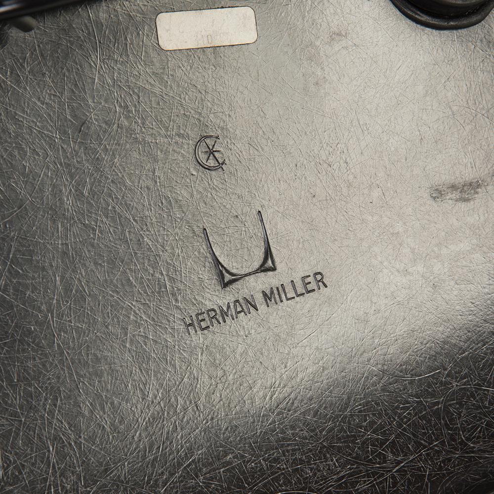 20th Century Green Herman Miller Eames Upholstered Black RAR Rocking Chair For Sale