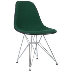 Green Herman Miller Vintage Eames Upholstered Dsr Side Shell Chair