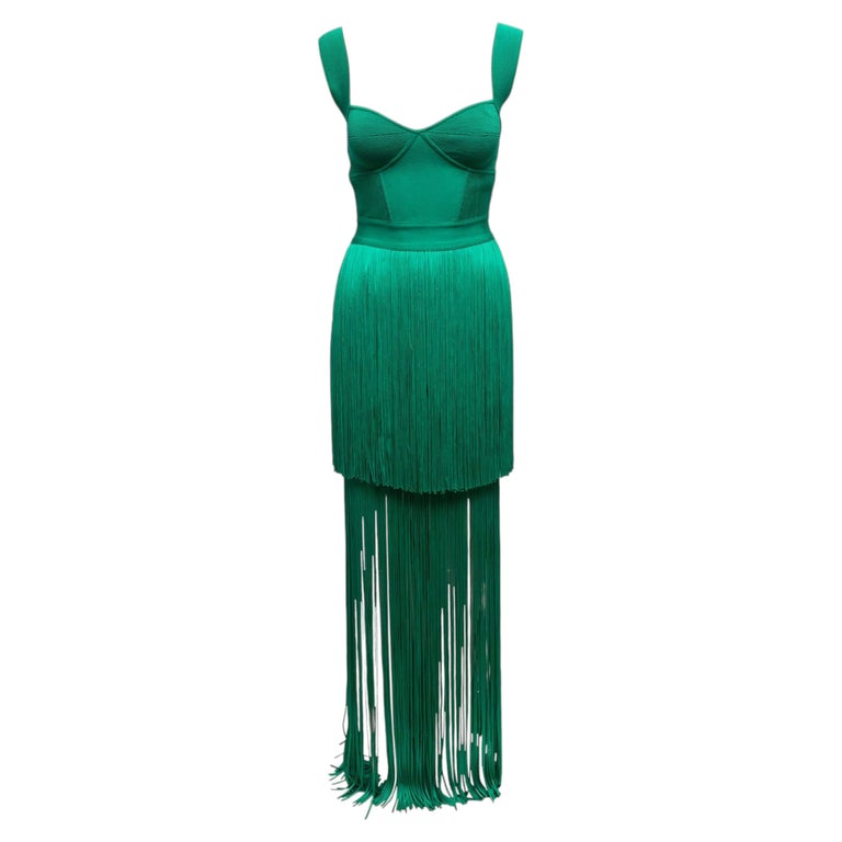 Green Fringe Dress - 7 For Sale on 1stDibs Green Fringe Dress - 7 For Sale on 1stDibs