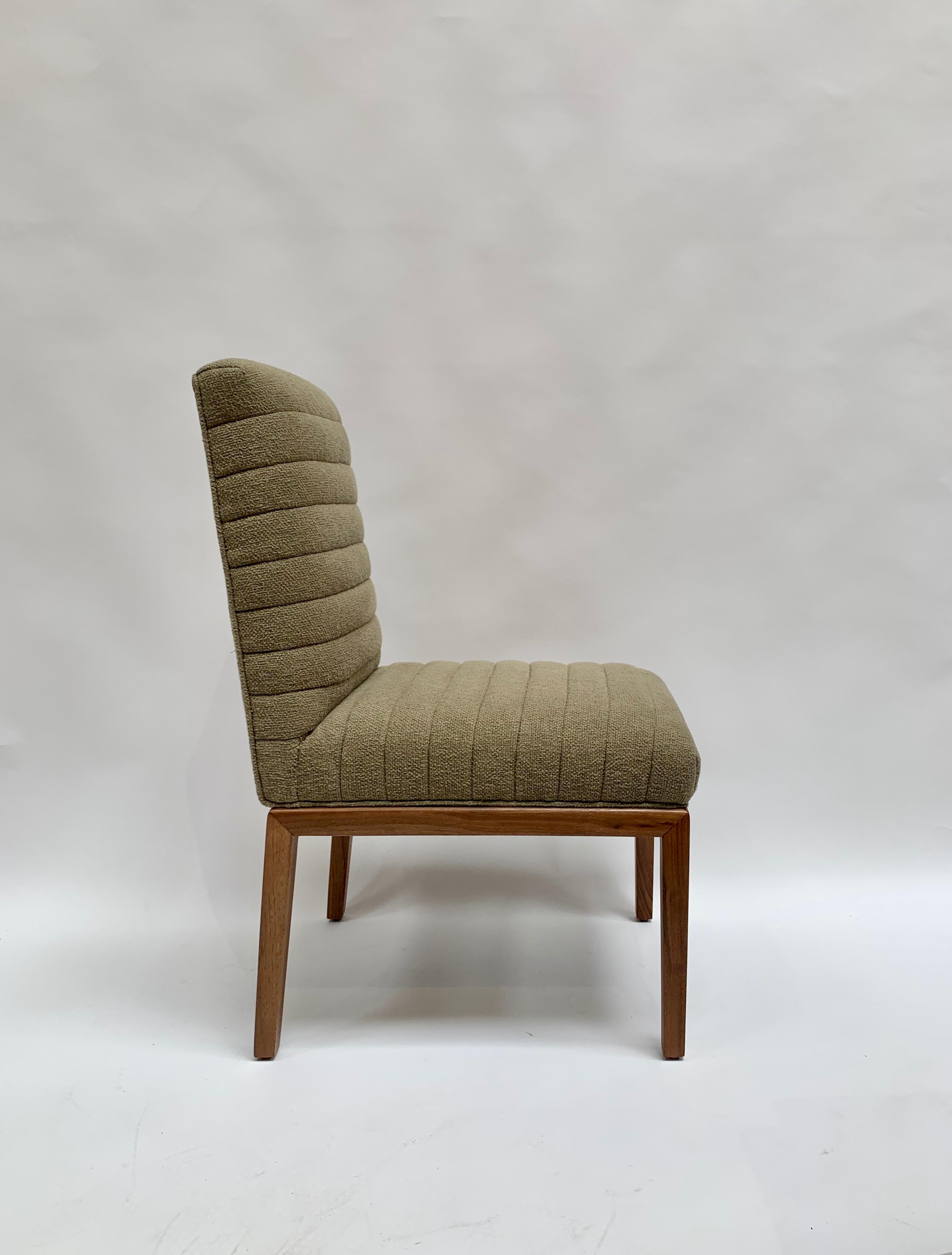 Mid-Century Modern Green Highback Shoreland Chair by Brian Paquette for Lawson-Fenning, In Stock
