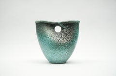 Green Hole Lava Studio Ceramic Vase by Wilhelm & Elly Kuch, 1960s, Germany