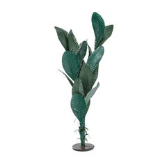 Lampadaire Hortus vert en laiton par Bronzetto