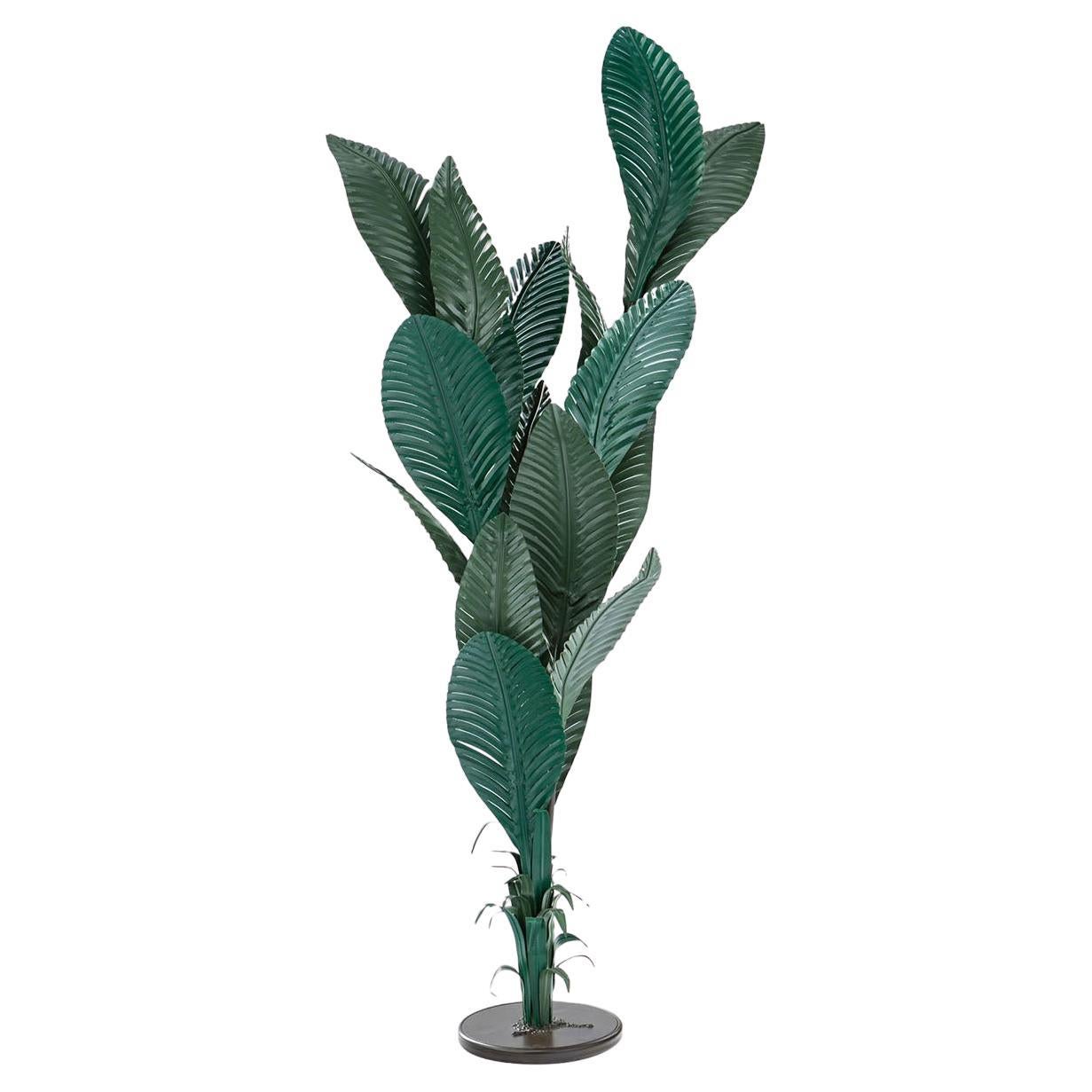 Lampada da terra Greene & Greene Hortus in ottone di Bronzetto