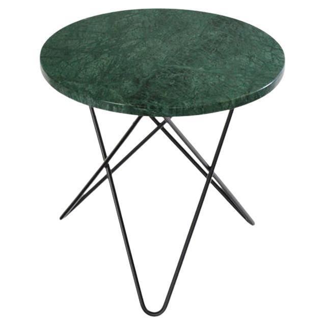 Green Indio Marble and Brass Mini O Table by OxDenmarq For Sale at 1stDibs